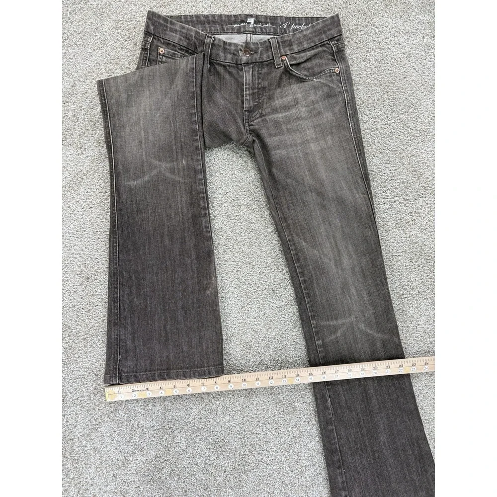 7 for All Mankind 'A' Pocket Jeans Womens‎ 28 Brown Flared Stretch Boho Festival - Picture 14 of 14
